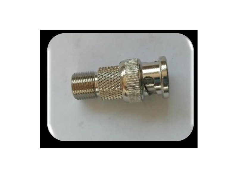 F Female to BNC Male Adapters - 2 Pack
