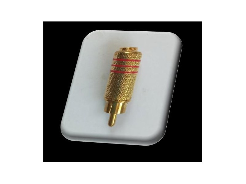 Gold-Plated RCA Male Plugs - 4 Pack