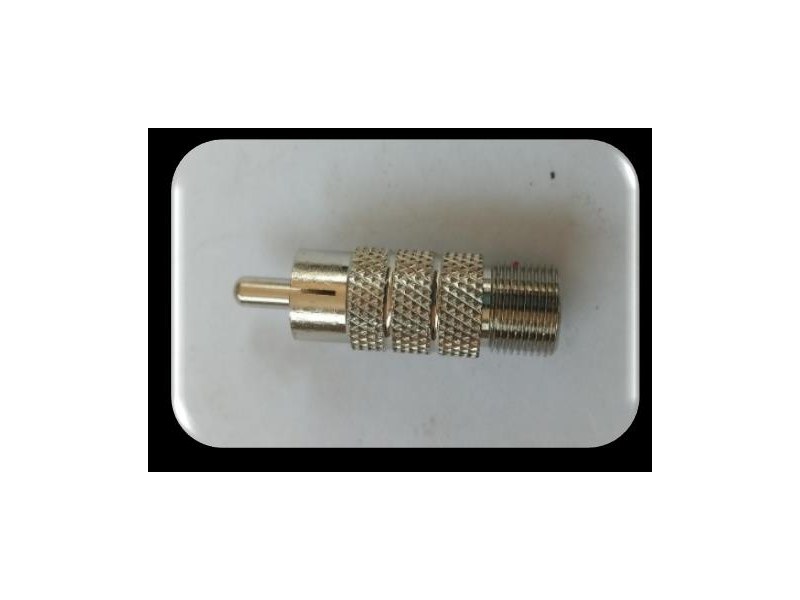 F Female to RCA Male Adapters - 5 Pack