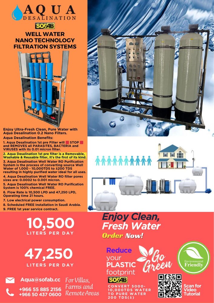 Well Water Nano-Filtration RO Systems